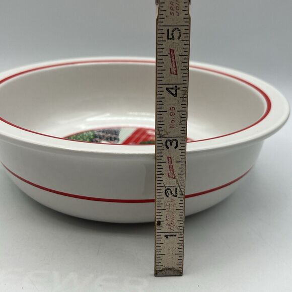 Vtg Noritake Epoch Twas the Night Before Christmas Vegetable Serving Bowl 9" Cat - Picture 4 of 6